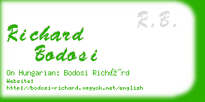 richard bodosi business card